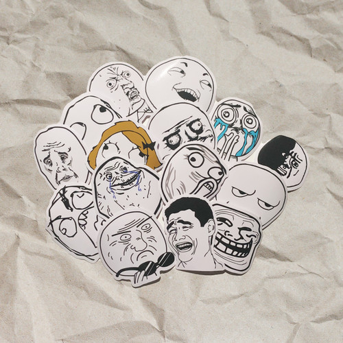 Meme sticker aufkleber pack - meme,