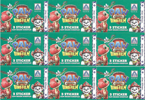 20x paw patrol sticker packs - paw,