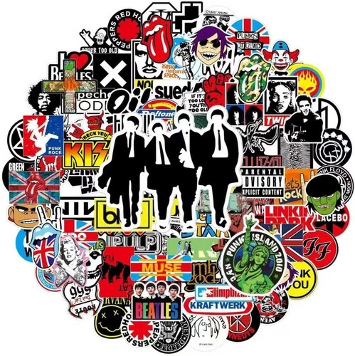 Rock band punk aufkleber - rock,