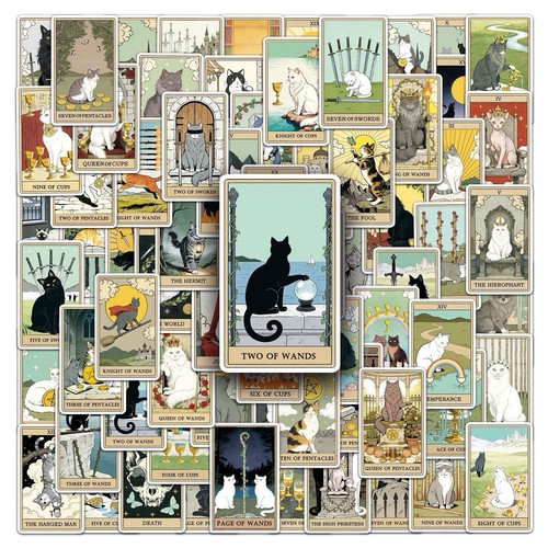 78pcs cat themed tarot - themed,