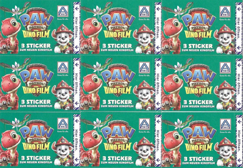 Aldi paw patrol sticker - paw, packs